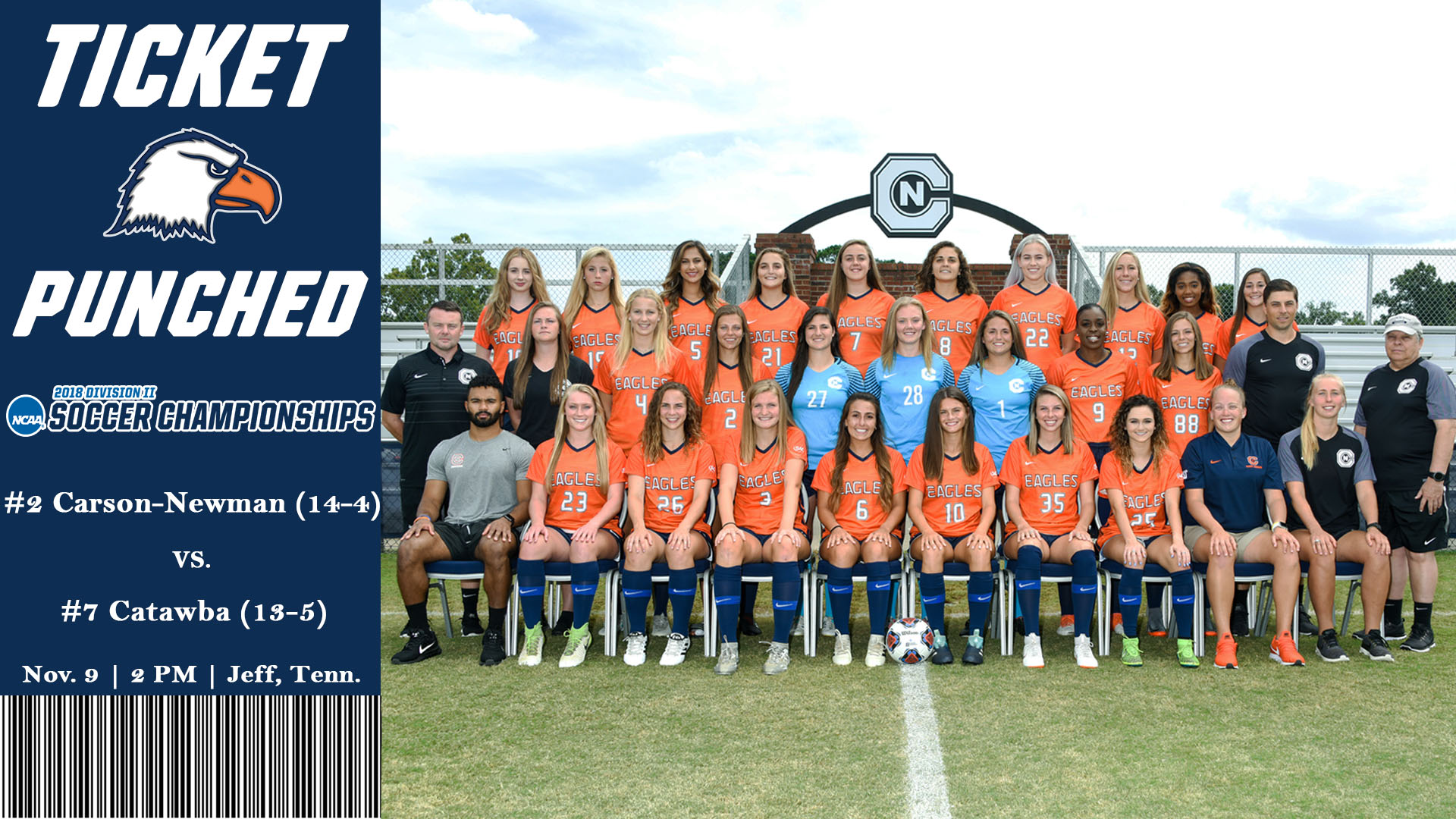 No. 16 C-N collects No. 2 seed, will host first round of NCAA's