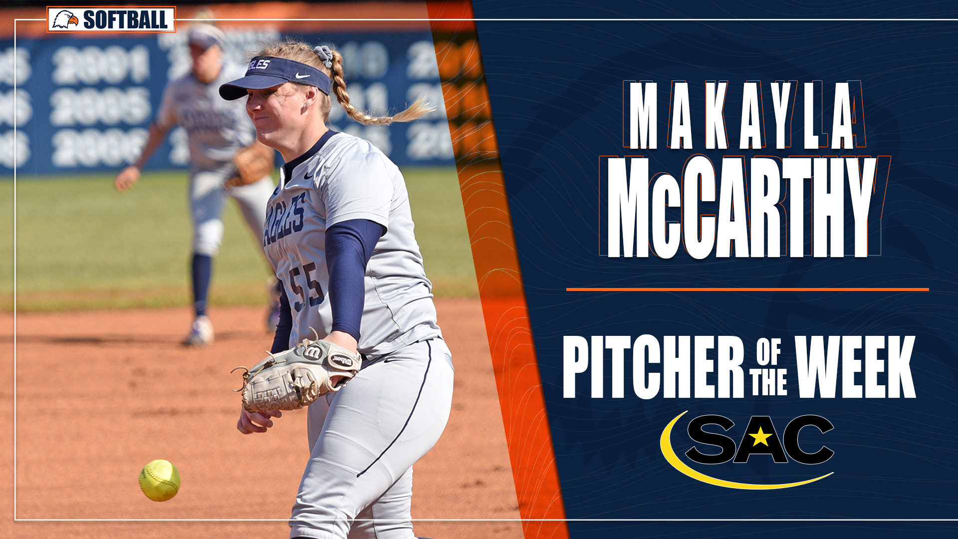 McCarthy nets SAC Pitcher of the Week