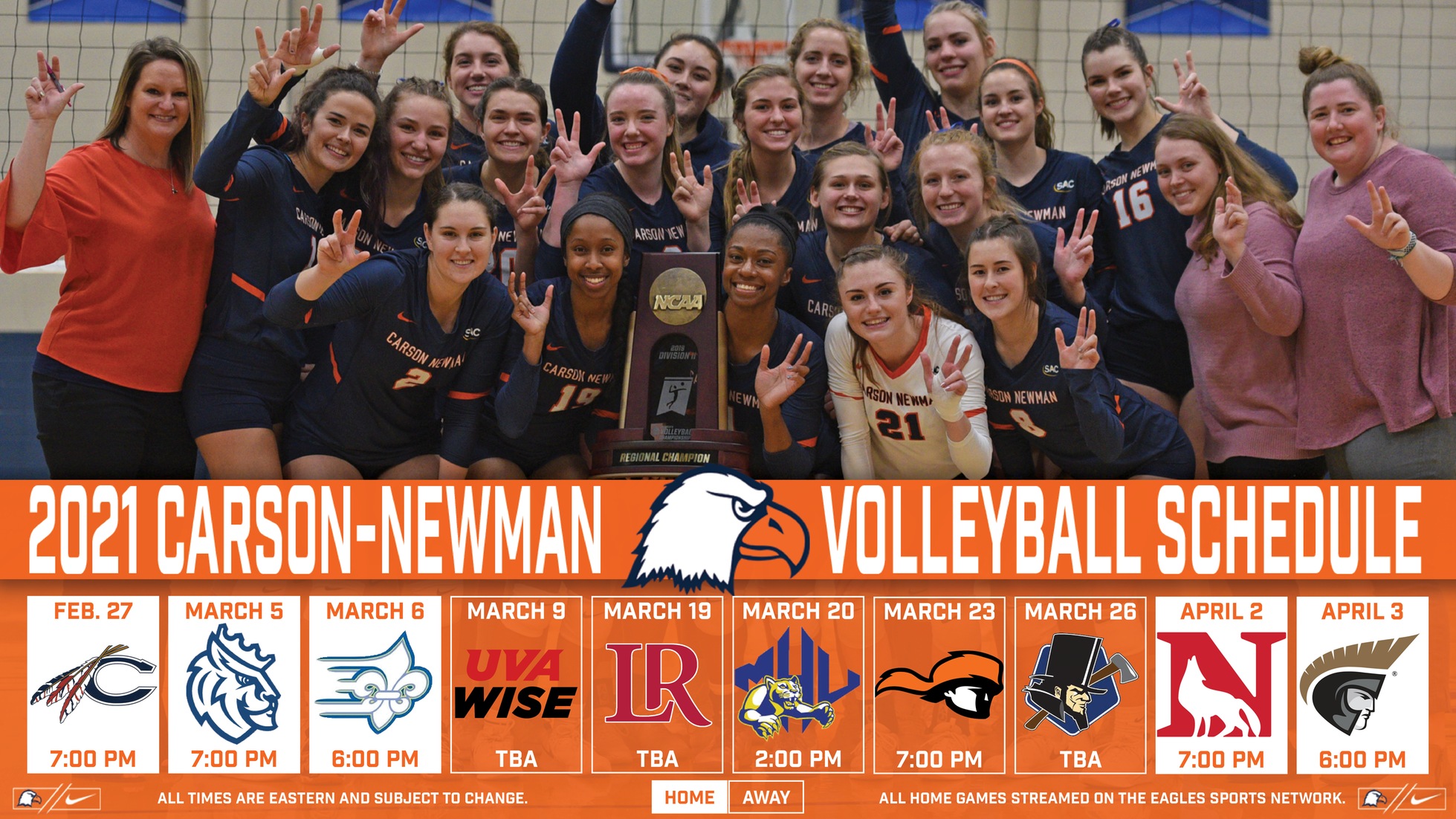 Tiernan displays 2021 volleyball schedule