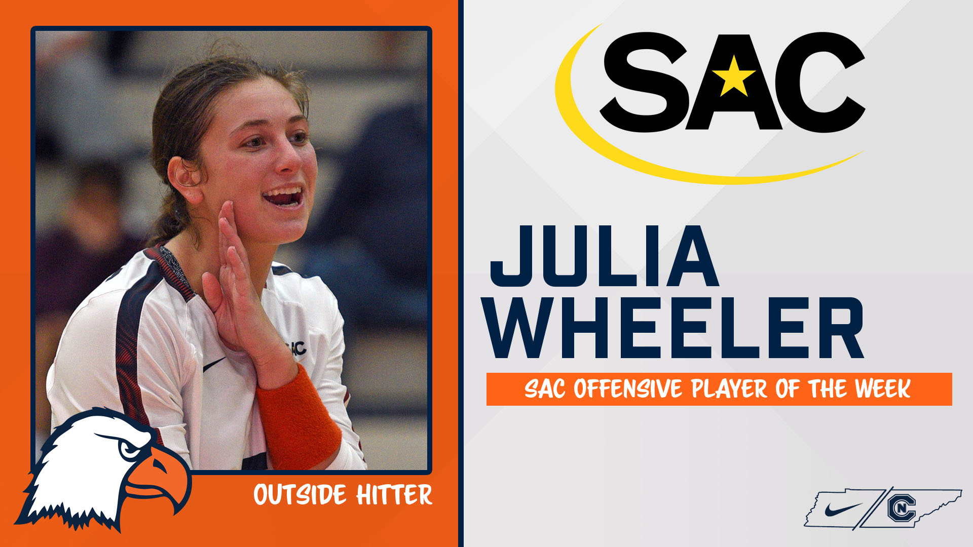 Wheeler repeats as SAC Offensive Player of the Week