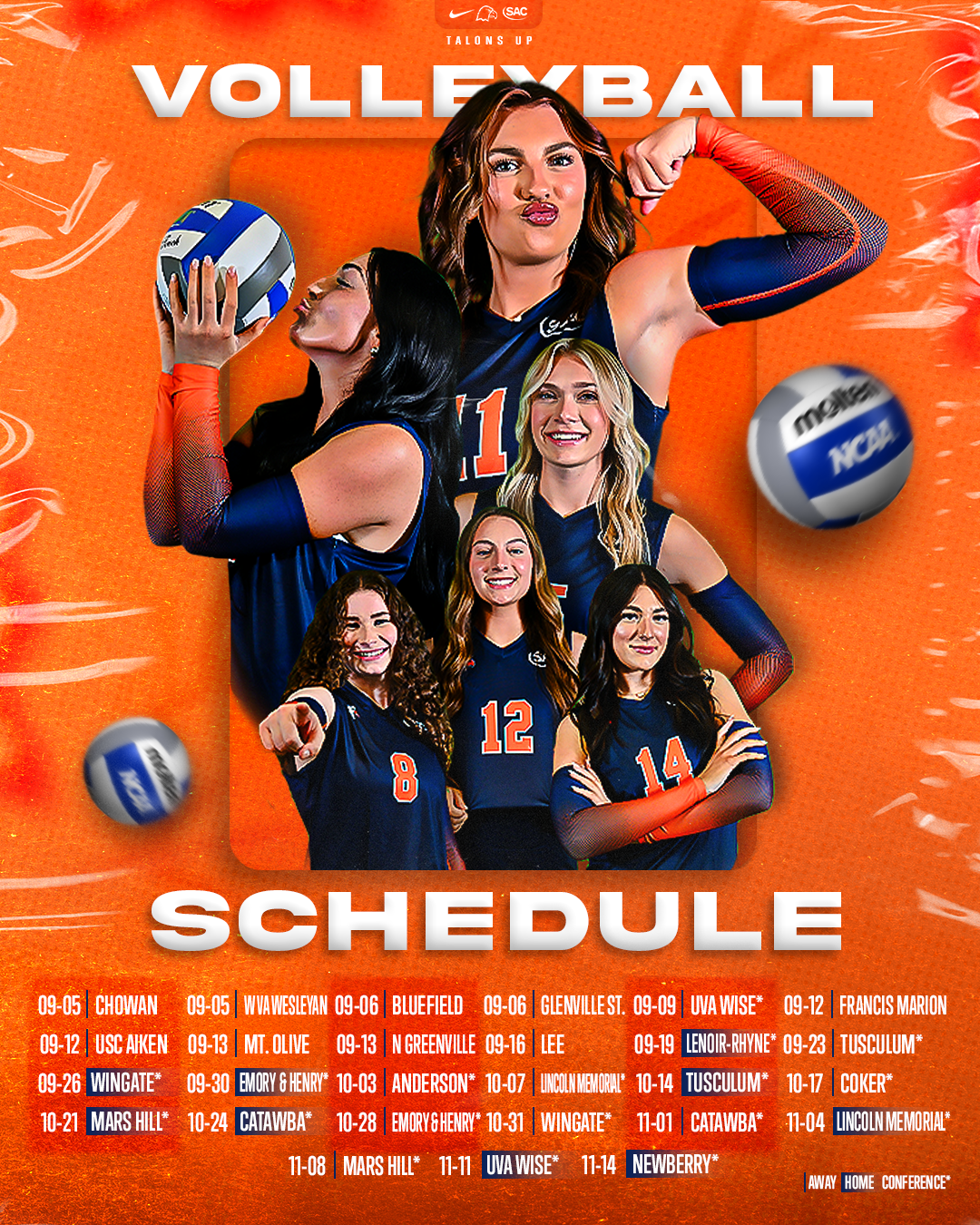 Collins unveils 2025 volleyball slate